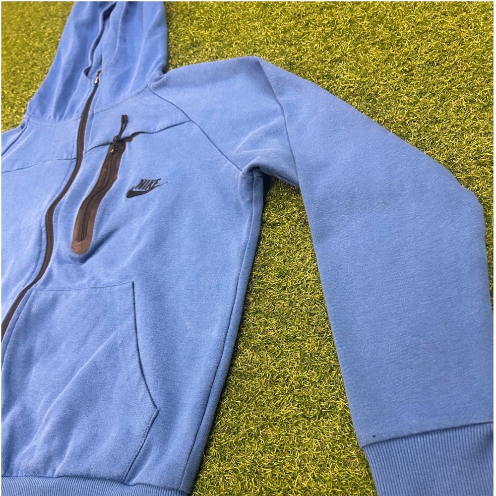 Nike Tech Fleece Full Zip Hoodie Blue Athletic Jacket Mens Small R5L2BB33 - Picture 3 of 5